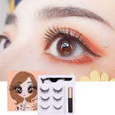 3 Pairs Magnetic False Eyelashes Magnetic Liquid Eyeliner Makeup Magnetic Z9F1