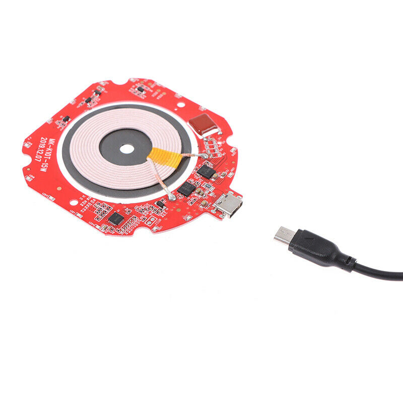 Qi Fast Wireless Charger PCBA Circuit Board Transmitter Module+Coil Charging_kz