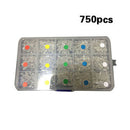 750 Pcs Ultra Bright 3mm LED Light Assortment Emitting Diodes DIY Component Kit