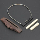 1 Set Ukulele 4 String Guitar Parts Rosewood Bridge Piezo Saddle Nut Slotted