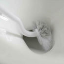 Bathroom Flexible Toilet Brushes Set with Durable Holder in Grass Shape, a