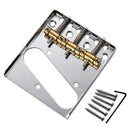 Electric Guitar 3 Tl Saddle Ashtray Saddle Bridge with Screws for Fender Te C2L8