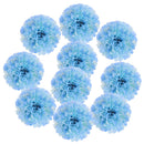 10pcs Silk Chrysanthemum Heads Artificial Flower Wedding Bouquet Light Blue