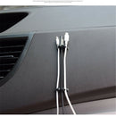 8Pcs Car Wire Cord Cable Holder Tie Clips Line Fixer Organizer Drop Adhesive Kw
