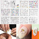 Abstract Art Design Mixed DIY Nail Art Water Transfer Stickers Decals Manicure