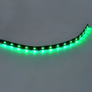 Green 4pcs 30CM/15 LED Car Motors Truck Flexible Strip Light Waterproof 12V3C