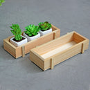 Burlywood  Garden Flower Planter Succulent Rectangle Plant Storage Case
