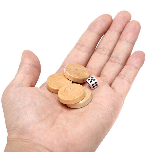 32Pcs Draughts/Checkers/Backgammon Chess Piece for Kids Board Game Learn z+