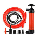 Portable Manual Oil Pump Siphon Tube Car Hose Fuel Gas Inflatable Pump Tool