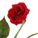Red Artificial Lifelike Single Stem Rose Flower Wedding Party Home Decor