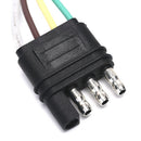 Trailer Light Wiring Harness Extension 4-Pin Plug 18 AWG Flat Wire Connector&k
