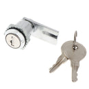 Zinc Alloy Disc Tumbler Cam Lock with 17mm Cylinder and Chrome Finish, Keyed