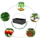 5 Pack Fabric Raised Garden Bed,Square Garden Flower Grow Bag Vegetable Pla A2W2