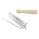 Set of 7 pcs felting needles with wooden handle wool felt tool felting star
