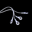 2.5mm 4 Button 2 In 1 Electrode Lead Wires Connecting Cables ^