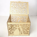 Hollow Design Diy Wedding Card Box With Lock And Card Sign Gift Card Diy Ru