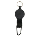 23.6 in Retractable Key Chain Holder Recoil Steel Ring with Belt Clip Buckle
