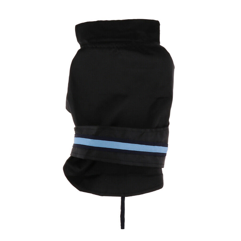 Pet Dog Waterproof Clothes with LED Luminous Strip Reflective Coat Black S