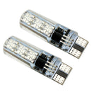 2PCS T10 W5W 5050 6SMD RGB LED Multi Color Light Car Wedge Bulbs Remote Control