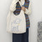 Fleece Shoulder Bag Women Sheep Print Handbag Winter Fuzzy Crossbody Satchel