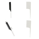 4 Pieces ABS Fine Weaving Highlighting Foiling Hair Comb Hair Coloring Combs