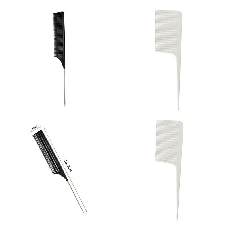 4 Pieces ABS Fine Weaving Highlighting Foiling Hair Comb Hair Coloring Combs