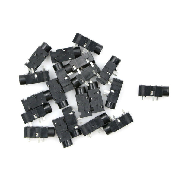 20Pcs PJ320B 3.5MM Female Audio Connector 3 Pin SMT SMD Stereo Headphone JackES