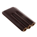 Fathers Day Gift 3 Grids Cigar Humidor Case PU Leather Bag for Cigarettes