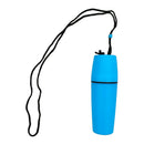 Waterproof Capsule Container Bottle for Scuba Diving Snorkeling Kayak Blue