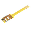 2 Pieces Dual SIM Card External Extension Converter Flex Cable Adapter Support