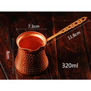320ml Turkish Coffee Pot Copper Cezve With Handle Retro Restaurant Stove Top