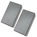 2 Pieces Black Sealed Closed Pickup Covers For Dual Coil Electric Guitar Spare