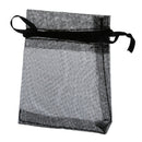 10 pack Black Organza Gift and Favour Bags 7cm x 9cm Q3G4