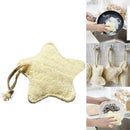 Pentagram Natural Loofah Bath Body Shower Sponge Scrubber Pad Goods Househo X7U2