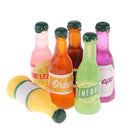 6Pieces Kitchen Bar Decoration Drink Wine Juice Champagne Beer Bottles for 1:12