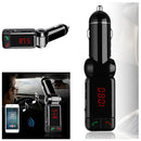 Car Kit MP3 Player Wireless Bluetooth FM Transmitter Radio With 2 USB Port to fp