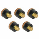 5x Replacement 10mm Pool Billiard Cue Stick Ferrules Screw-On Tips Q9V5 E3I R5M1
