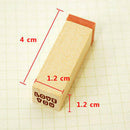 Cute Cartoon Wooden Rubber Stamp Box for DIY Diary Writing Scrapbook 2 BZY