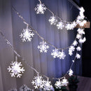 Outdoor 80 LED Snowflake String Light Christmas Party New Year Decor (10m)