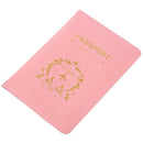 Organizer case of passport Wallets Passport Holder Pink Flower Vine
