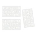 3 Packs Stencils Crafts Templates Scrapbooking Alphabet Stencil Reusable