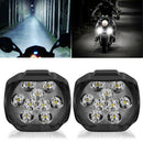 9LED Motorcycle Headlight Spot Lights Head Lamp LED Front DC12V Driving M&O
