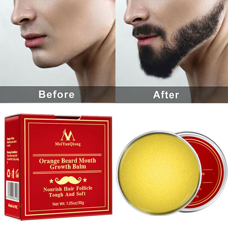 Men Beard Grooming Taming Balm Leave-in Conditioner Wax for Growth Softening