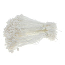 1000pcs 7.5''  Tags String Snap Locks Pin Loop Fasteners Hook Ties-White