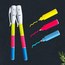 Magic 3 Colors UV Fluorescent Pen Light Combo Creative Invisible Pen Novelty