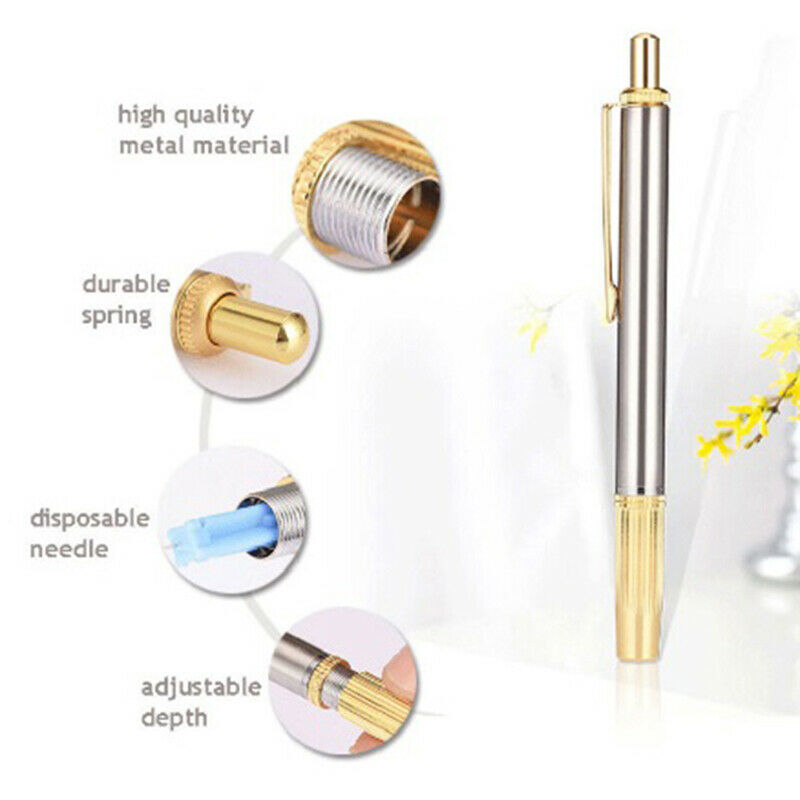 Stainless Steel Blood Lancing Point Pen Cupping Bloodletting  Acupuncture Hs Bj