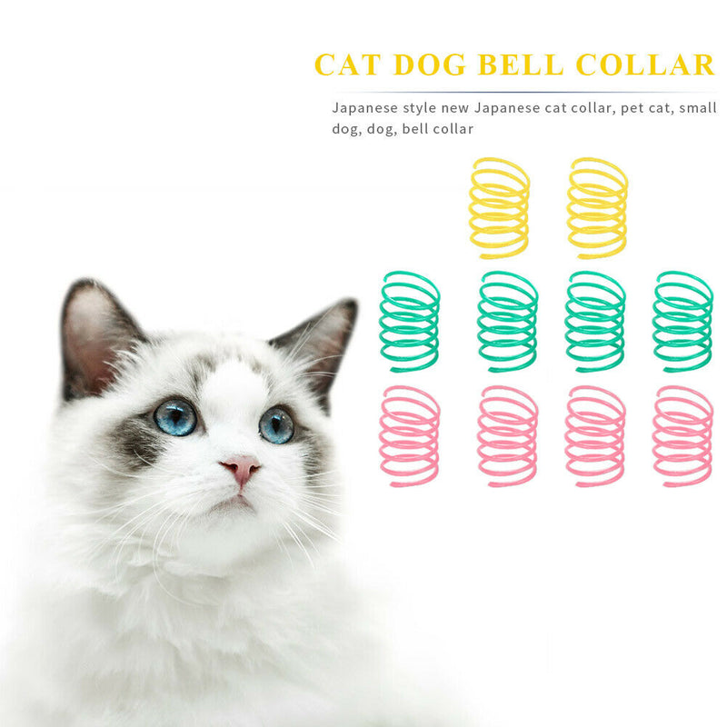 10pcs Plastic Cat Teaser Spring Pet Funny Interactive Flexible Coil Toys