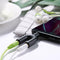 3.5mm Extension Earphone Audio Splitter 1 Male to 2 Female Adapter (Black)