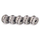 10pc U624ZZ U groove ball bearing guide pulley for rail track linear 4*1  3C