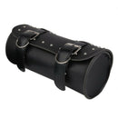 Motorcycle Black Synthetic Leather Tool Roll Bag Saddle Bag Storage For Har M4A4